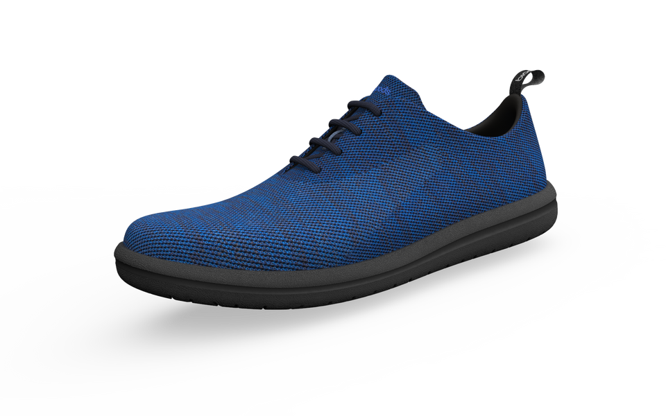 Biopods Classic Sneakers in sapphire color, front profile view showing casual design and laces.