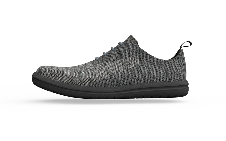 Grey Biopods Narrow Classic Sneakers shown from side view, featuring sleek design and narrow fit for casual wear.