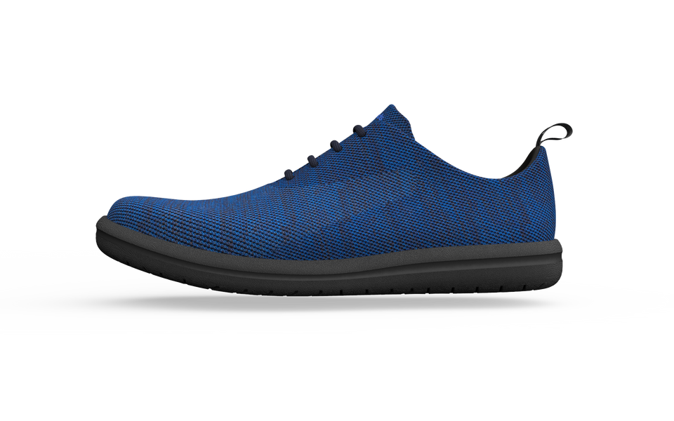 Side view of Biopods Classic Sneakers in sapphire color, showcasing their stylish design and comfortable fit.