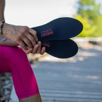 Biopods Barefoot Science® Full Length 7 Step System insoles with layered design for foot support and comfort.