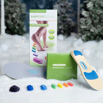 Biopods Barefoot Science Full Length 7 Step System insoles with seven-step design for foot support and comfort.