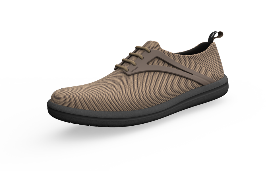 Wide Urban Flex Sneakers by Biopods, front profile showing breathable mesh upper and flexible rubber sole.