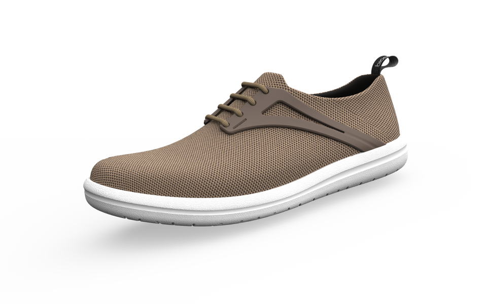 Wide Urban Flex Sneakers by Biopods, front profile view showing breathable mesh and flexible sole for comfortable urban wear.