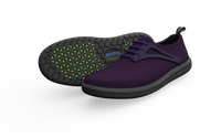 Thumbnail for Biopods Amethyst on Black Sneakers - pair, side and bottom view