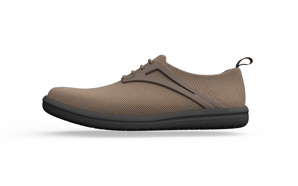 Biopods Narrow Urban Flex Sneakers in Terra color, side view showing sleek design and flexible sole for urban comfort.