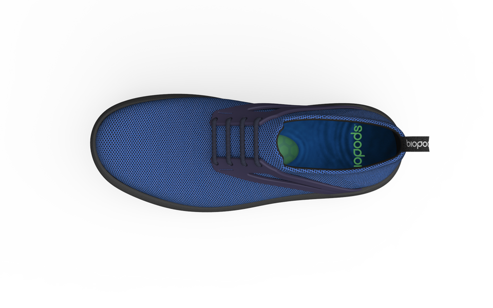 Biopods Urban Flex Sneakers in sapphire color featuring a sleek design and comfortable fit for active urban wear.