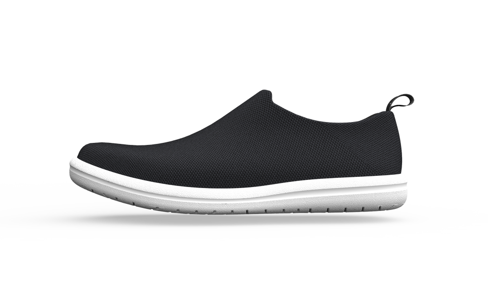 Black Biopods Urban Sneakers Standard shown from the side, featuring sleek design and modern urban style.