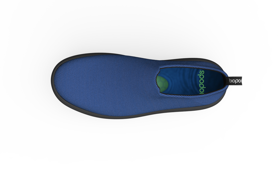 Biopods Urban Sneakers Sapphire, standard urban footwear with stylish design and comfortable fit, displayed on a flat surface.