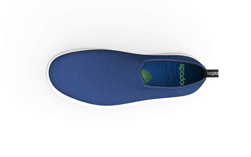 Narrow Sapphire Urban Sneakers by Biopods featuring sleek design, lace-up closure, and modern athletic style.