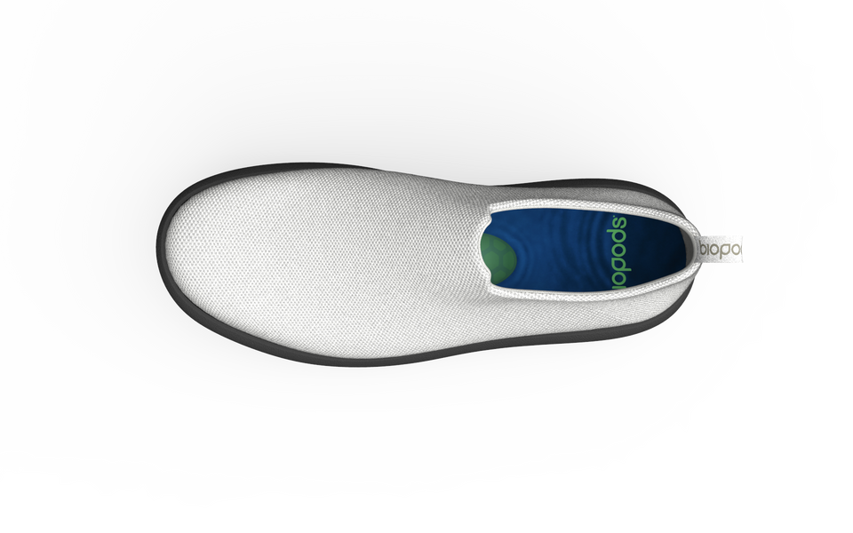 White Biopods Urban Sneakers Standard with stylish design and breathable material, perfect for casual urban wear.