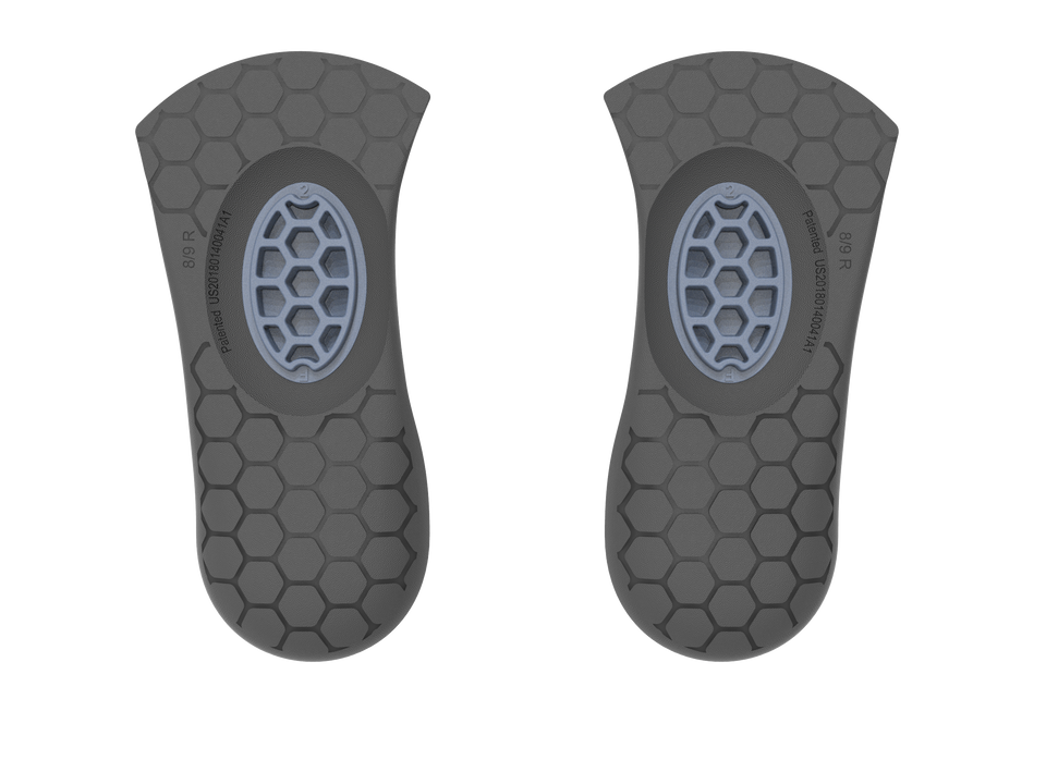 Biopods Next Generation 3/4-Length Stimsoles® insoles with breathable top sheet for enhanced comfort and support.